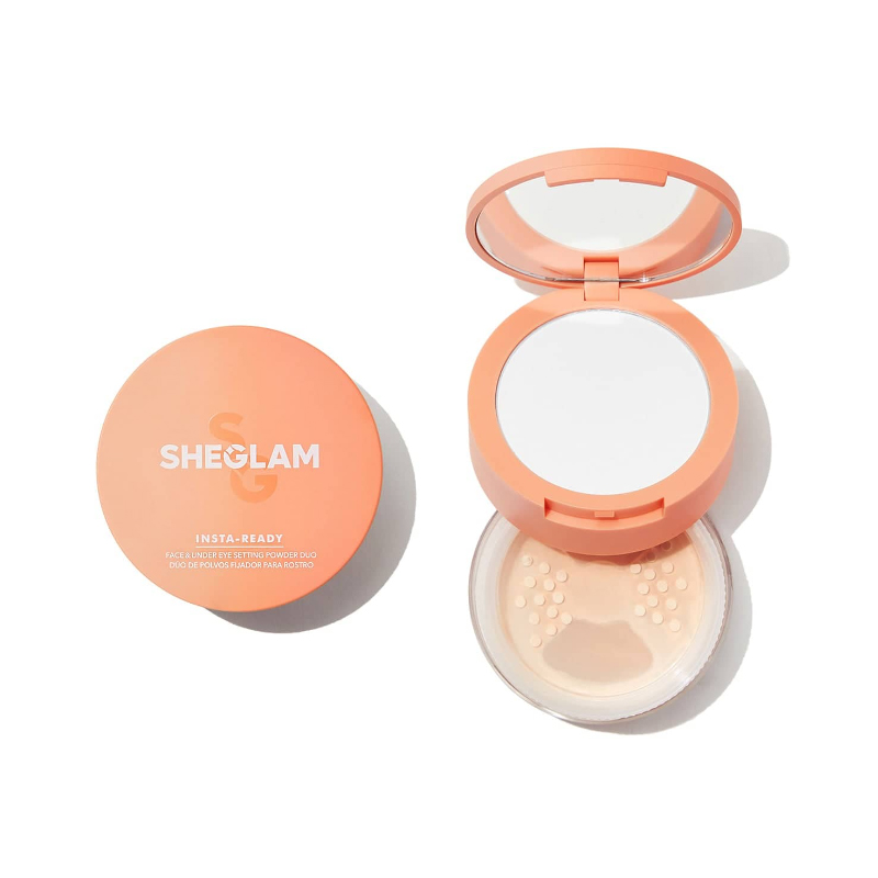 پودر فیکس 2 در 1 چشم و صورت  SHEGLAM FACE & EYE SETTING POWDER bisque