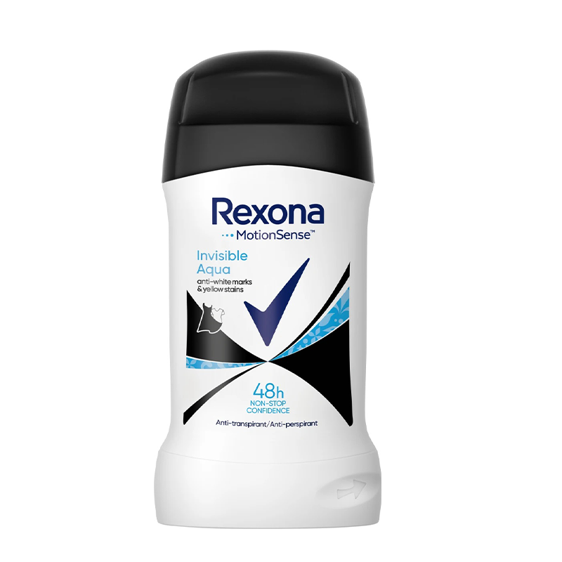 مام ضد تعریق 48 ساعته بدون برجای گذاشتن رد بر روی لباس Rexona invisible aqua