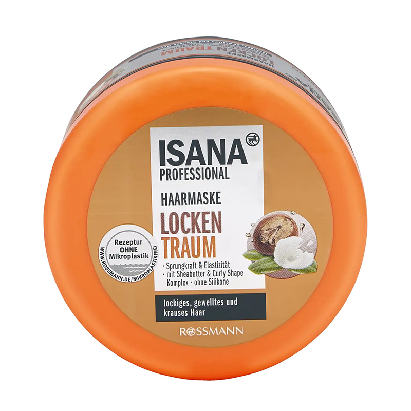 ماسک مو مخصوص موهای فر حاوی کره شی ISANA HAARMASKE LOCKEN TRAUM 250ML