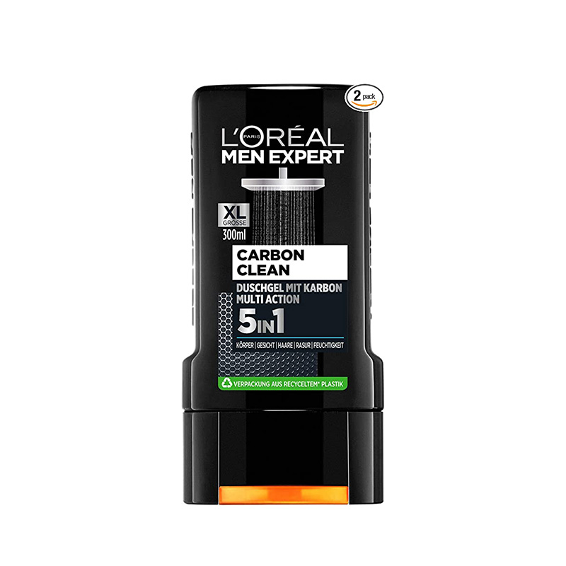 شامپو 1*5 کربن تمییز کننده مخصوص آقایان  LOREAL MEN EXPERT CARBON CLEAN XL