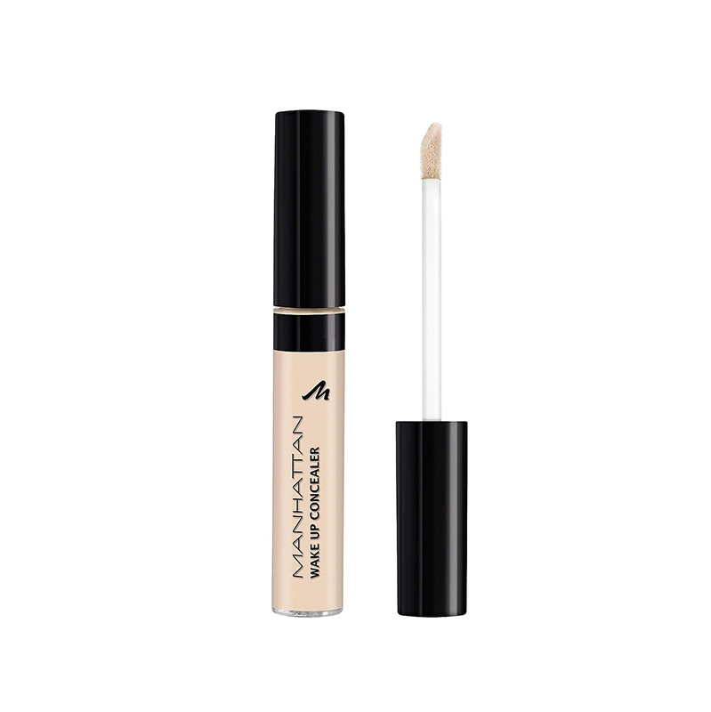 کانسیلر حاوی مرطوب کننده با کاور عالی برای پوشانندگی تیرگی و پف زیر چشم manhattan wake up concealer 004