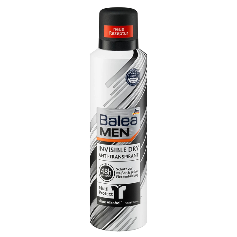 اسپری ضد تعریق بدن آقایان  Balea MEN INVISIBLE DRY 48h