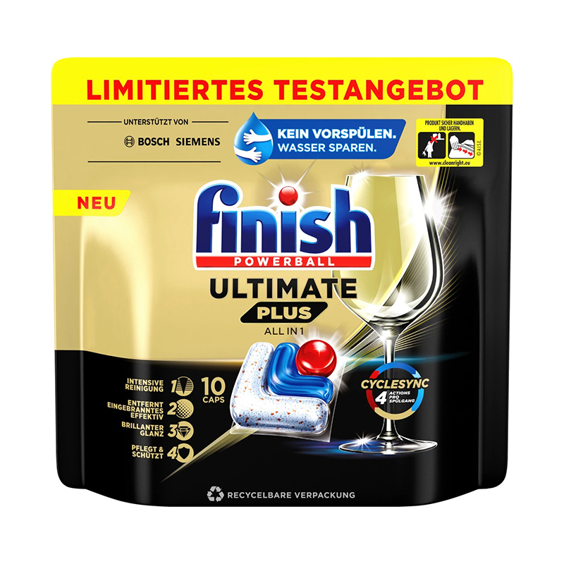 قرص ژله ای ماشین ظرفشویی 10 عددی finish ultimate all in 1